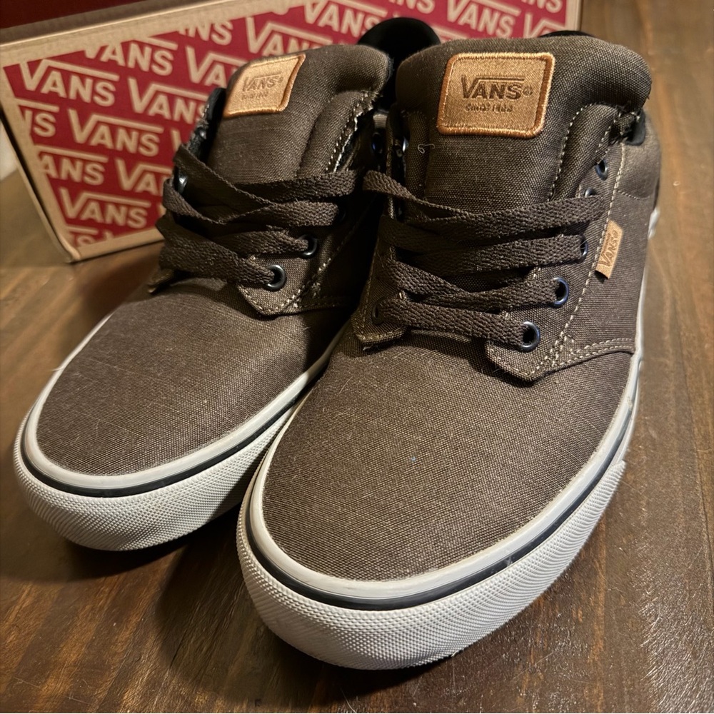 Vans Atwood Deluxe Walnut Canvas Skate Shoes Size 10M